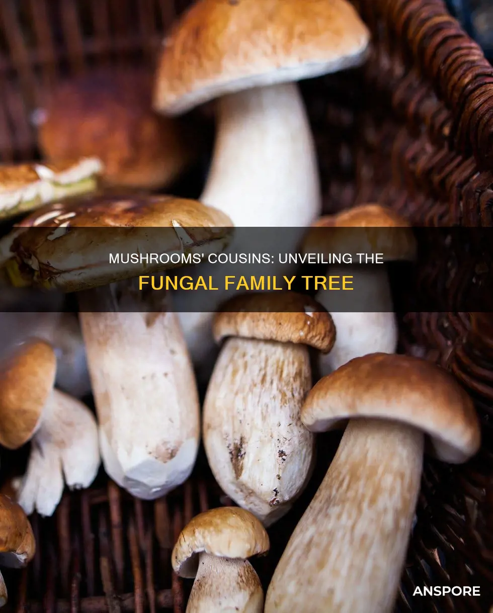 who are mushrooms cousins