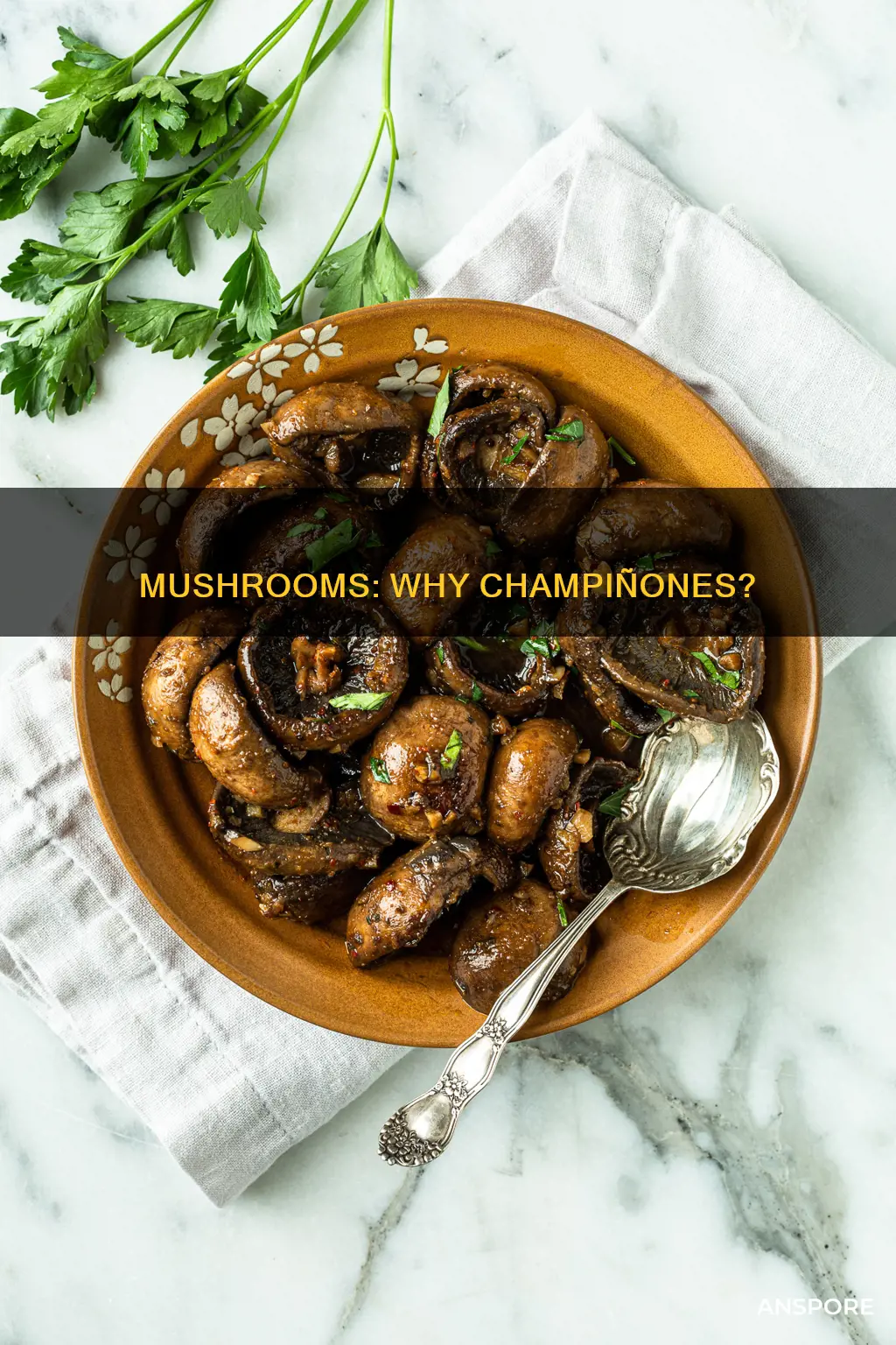 who calls mushrooms champinones