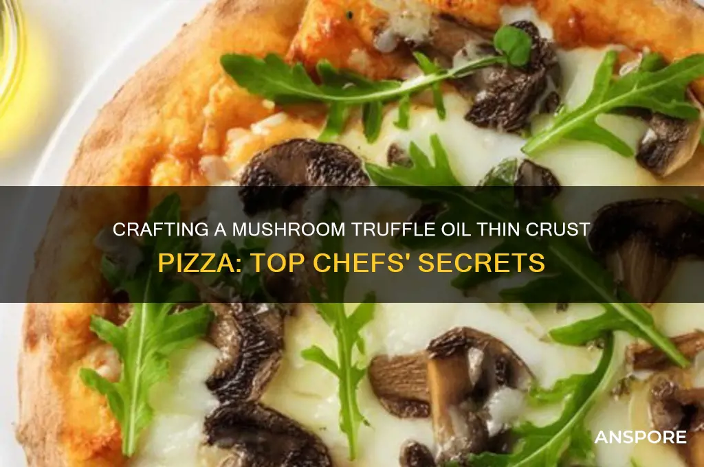 who makes a mushroom with truffle oil thin crust pizza