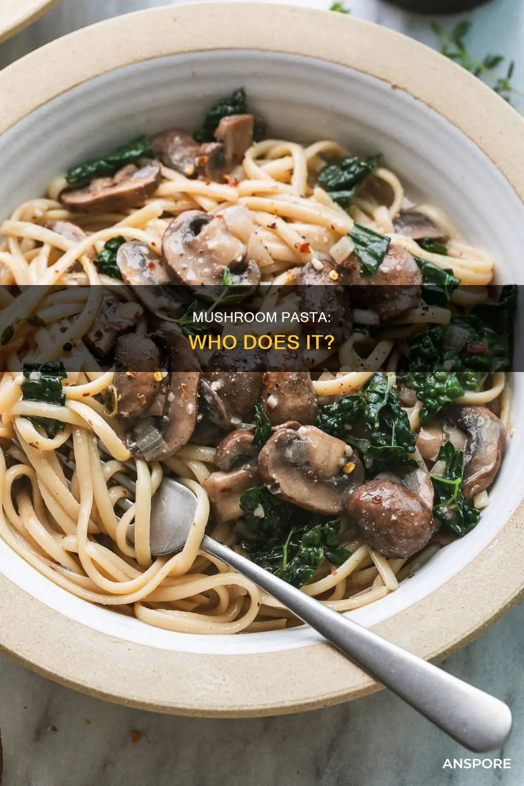 who puts mushrooms in pasta