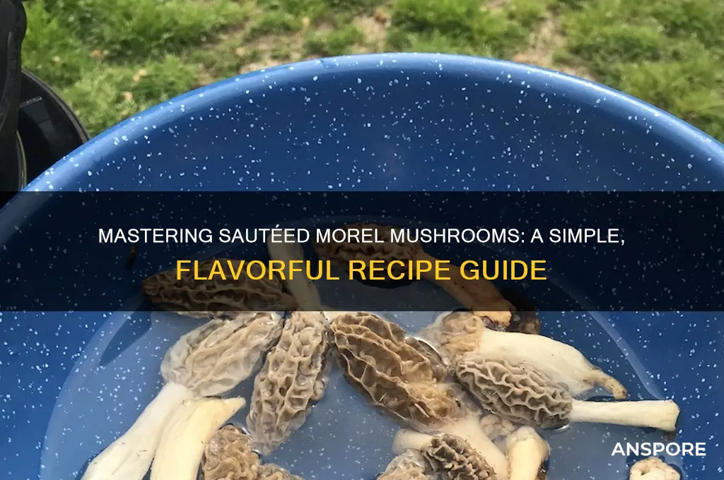 who to make saute morrel mushrooms