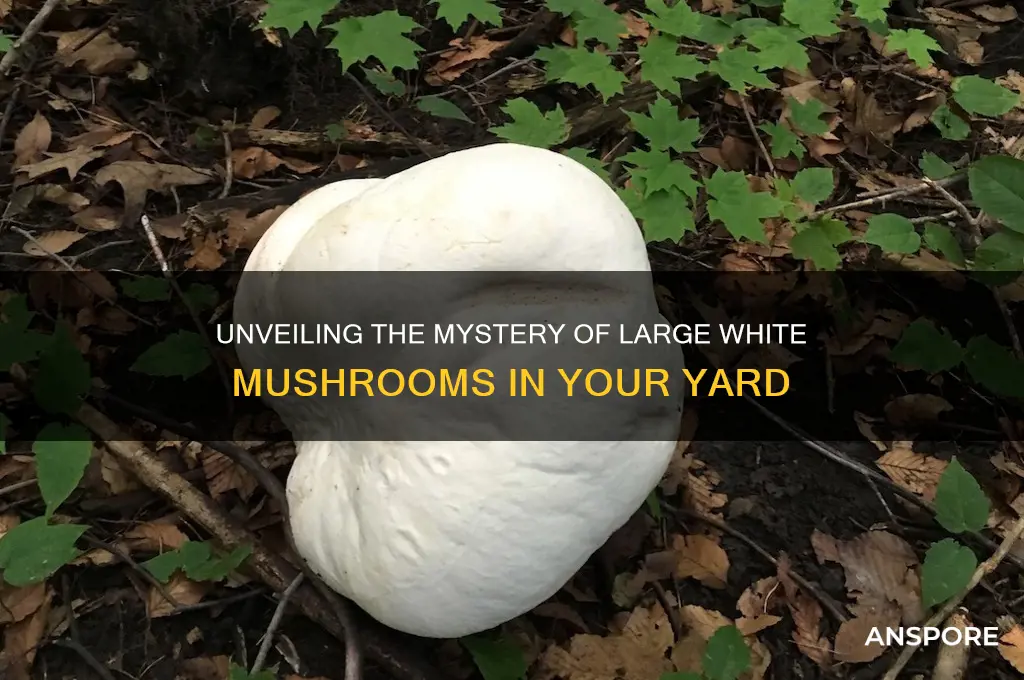 why are big white mushrooms growing in my yard