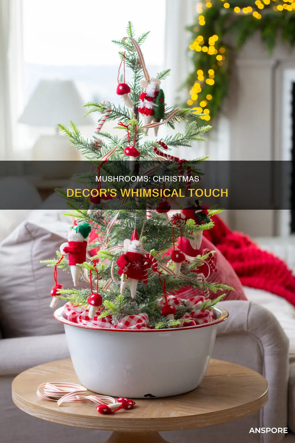 why are mushrooms christmas decor