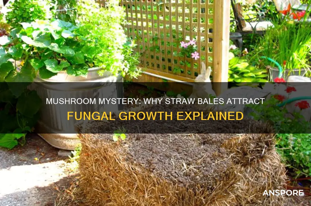 why are mushrooms growing in my straw bales