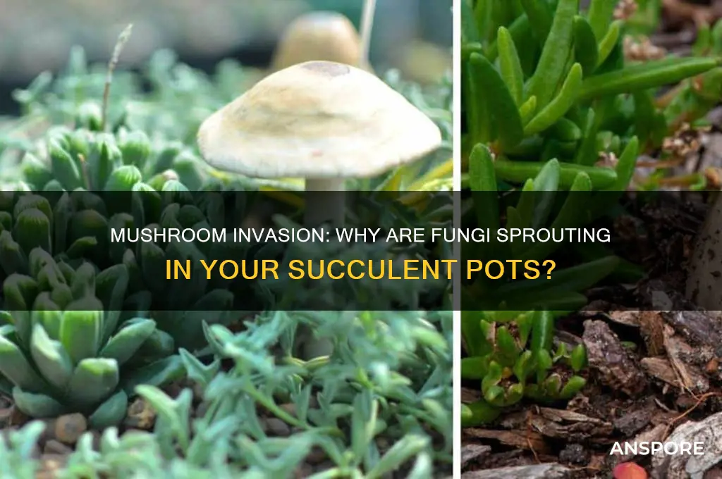 why are mushrooms growing in my succulents