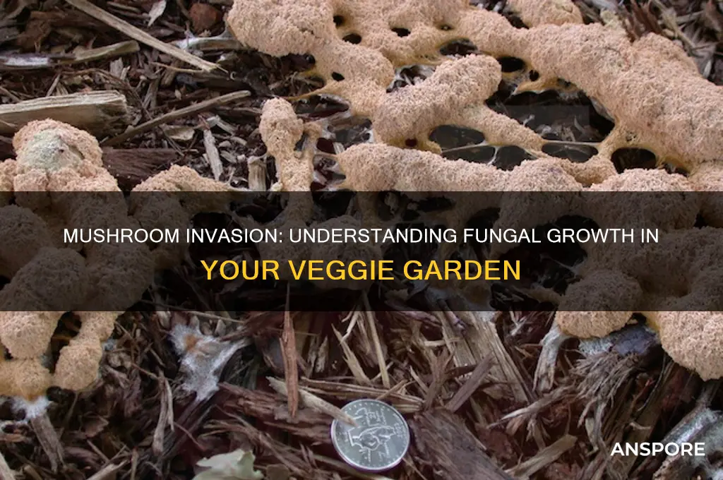why are mushrooms growing in my veggie garden