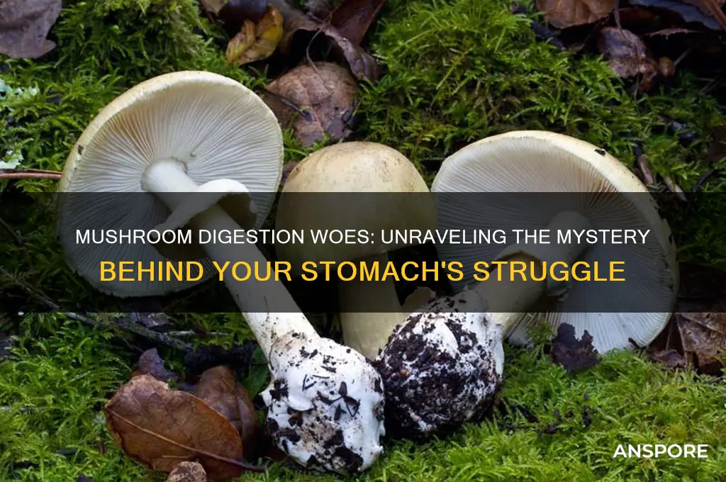 why can i not digest mushrooms