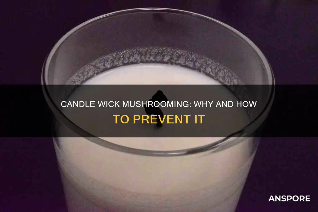 why candle wick is mushrooming