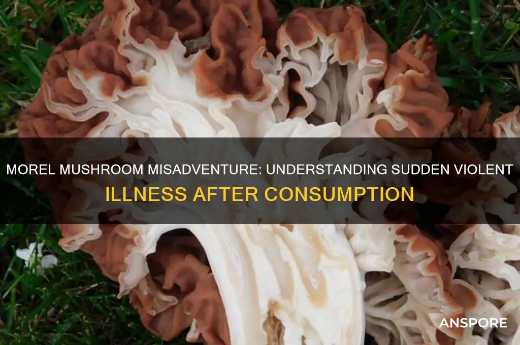 why did i get vilently ill after eating morell mushrooms