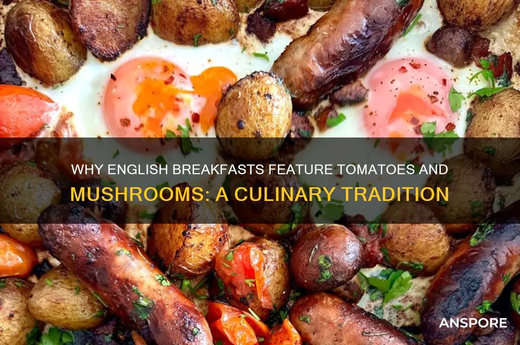 why do english eat tomatoes and mushrooms for breakfast