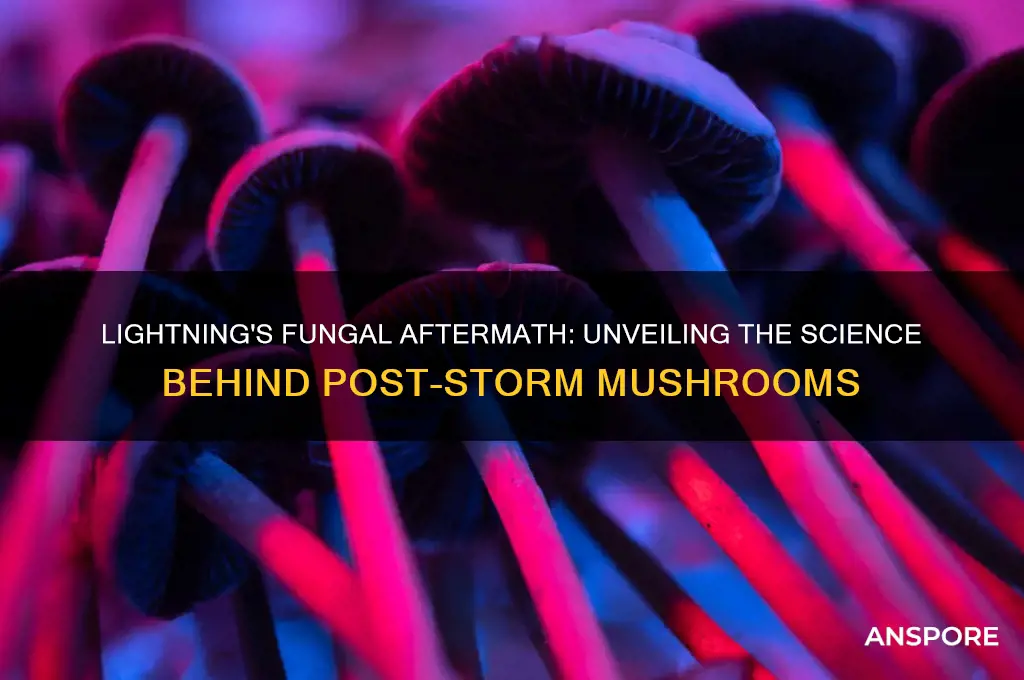 why do mushrooms grow after lightning