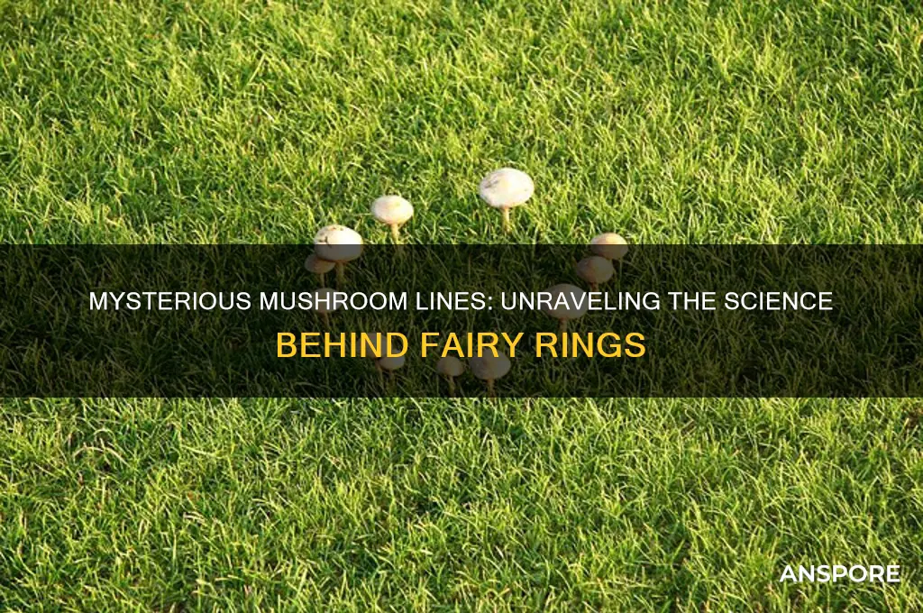 why do mushrooms grow in a line