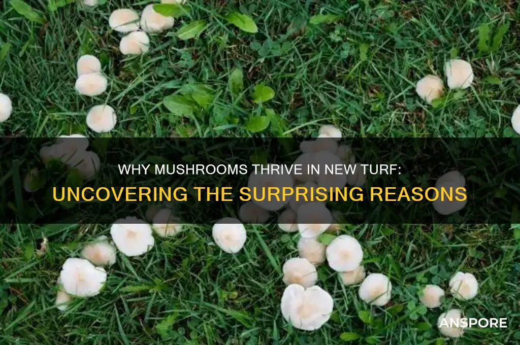 why do mushrooms grow in new turf