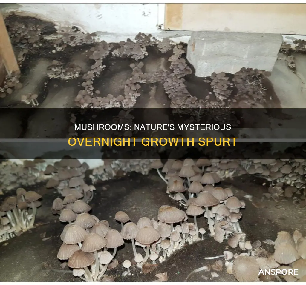 why do mushrooms just appear