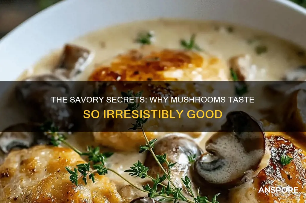 why do mushrooms taste so good