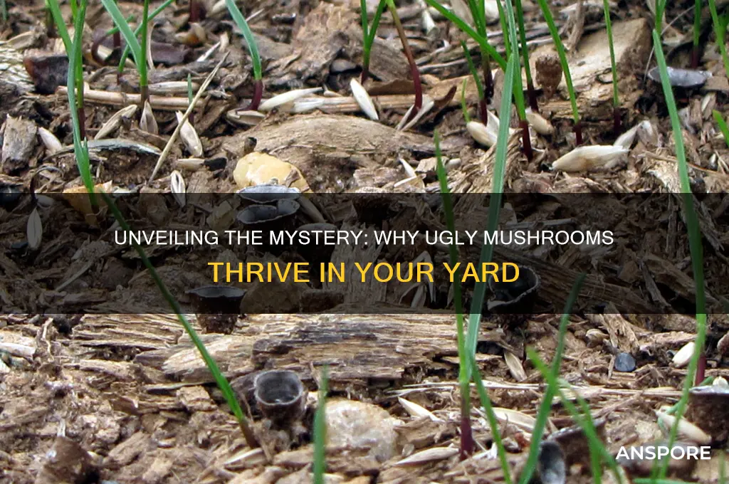 why do those ugly mushrooms grow in my yard