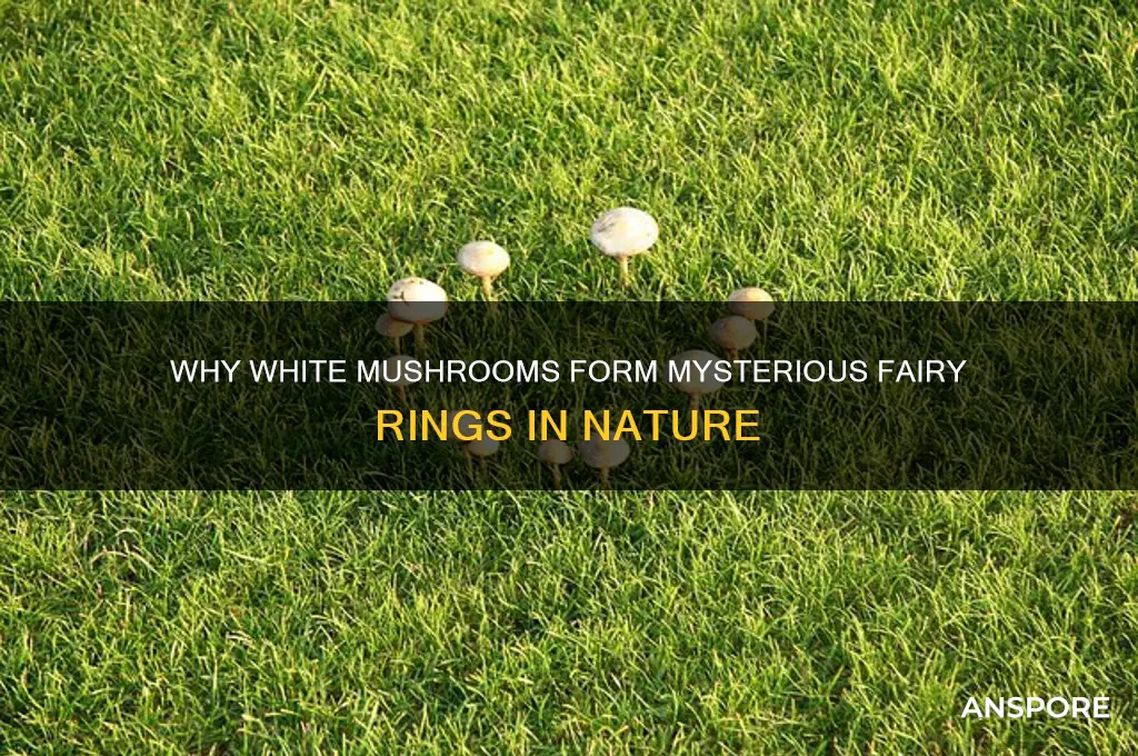 why do white mushrooms grow in a circle