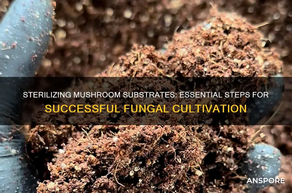 why do you have to sterilize growing mushrooms