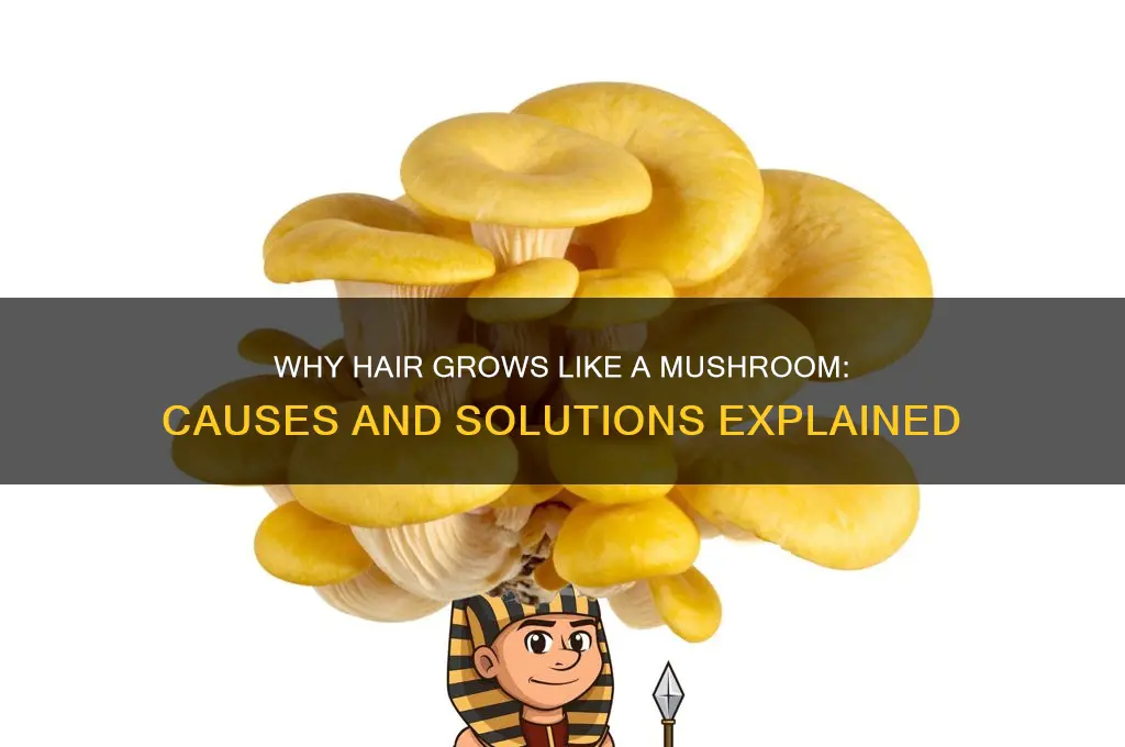 why does my hair grow like a mushroom