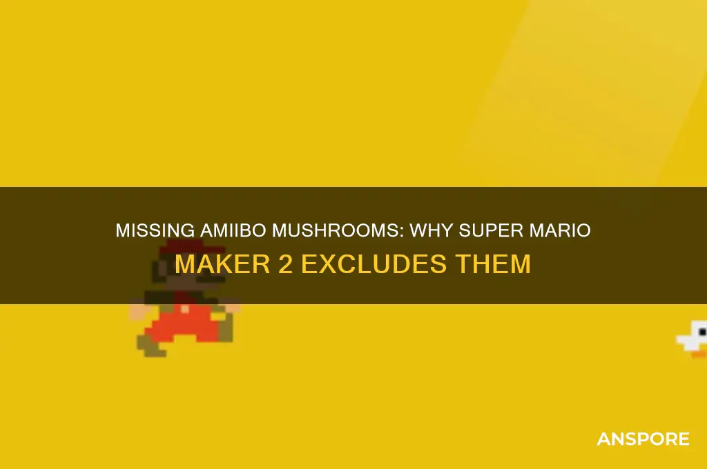 why doesnt mario maker 2 have amibo mushrooms