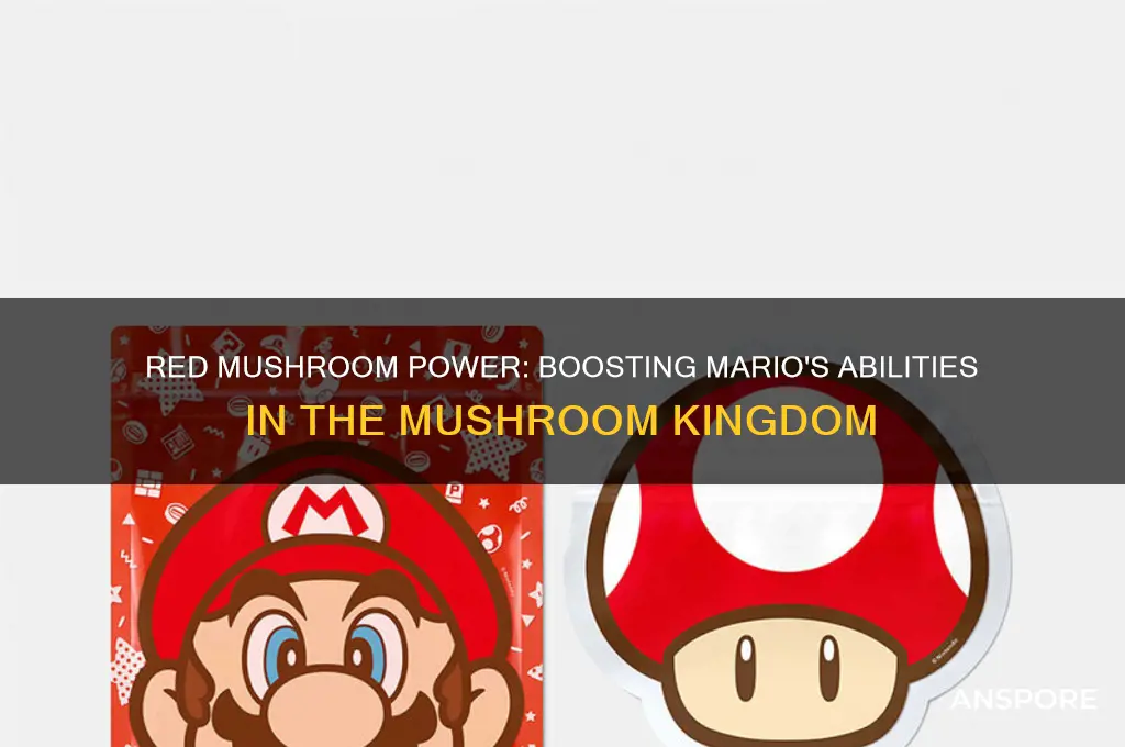 why is the red mushroom good for mario