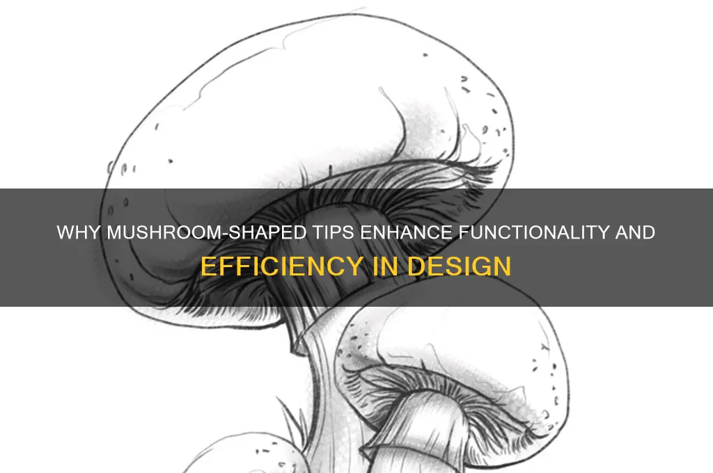 why is the tip mushroom shaped