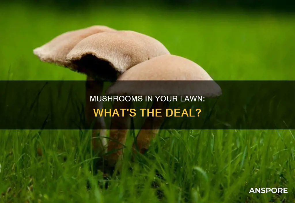 why mushrooms in my lawn