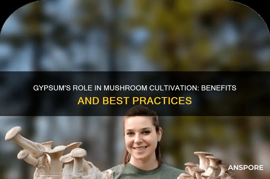 why use gypsum when gowing mushrooms