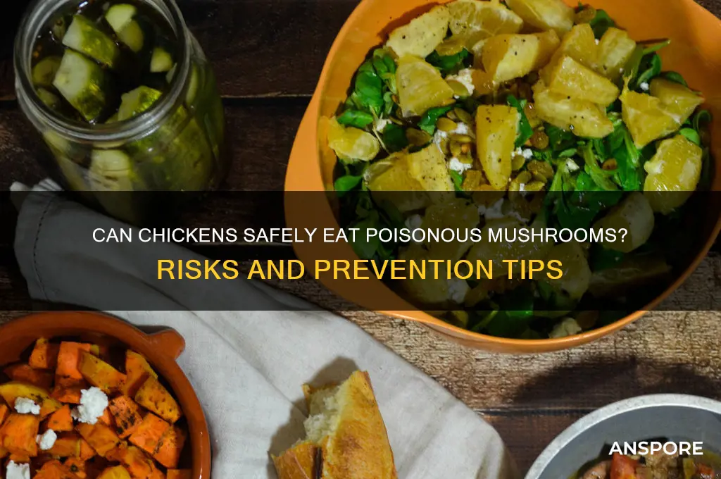 will chickens eat poisonous mushrooms