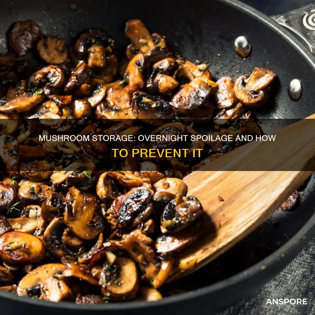 will mushrooms spoil overnight