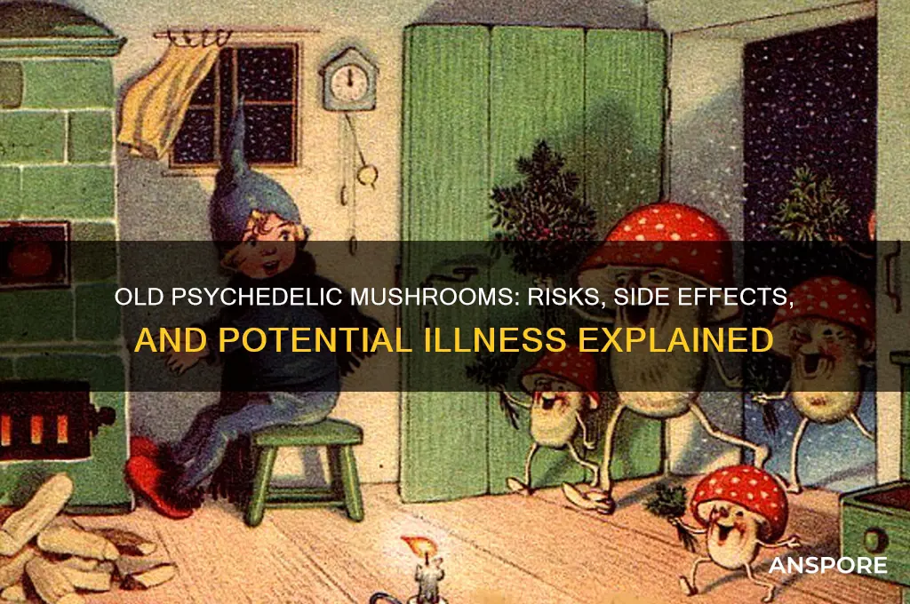 will old psychedelic mushrooms make me sick