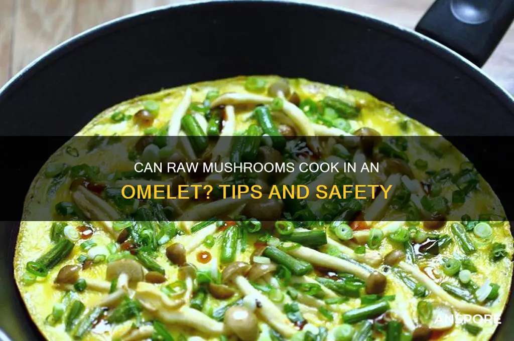 will raw mushrooms cook in omelet